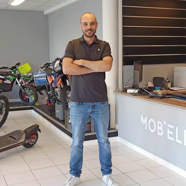 Bastien Gallia, gérant de Mob'Elec Toulouse